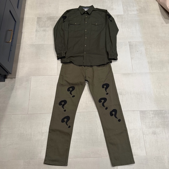 Custom Riddler Outfit (Shirt/Pants) - Picture 1 of 8